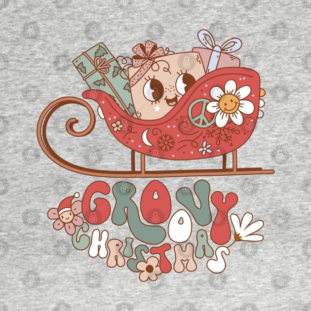 Groovy Christmas Sleigh by Nova Studio Designs